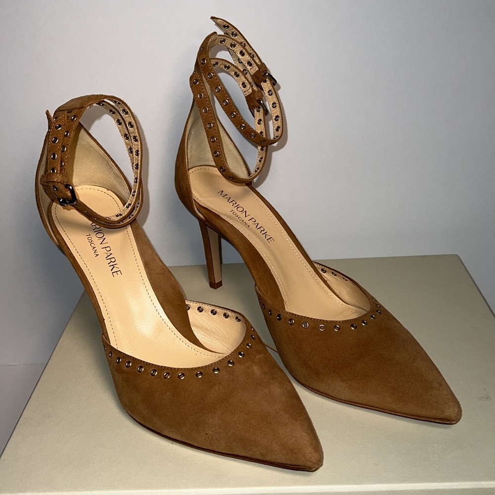 Marion Parke Maxine Suede Camel, 38.5 women’s 8